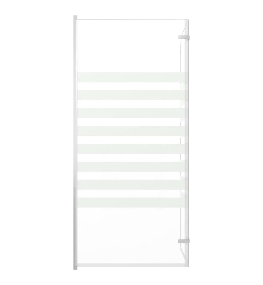 Enclos de bain 120x140 cm Verre trempé Rayures