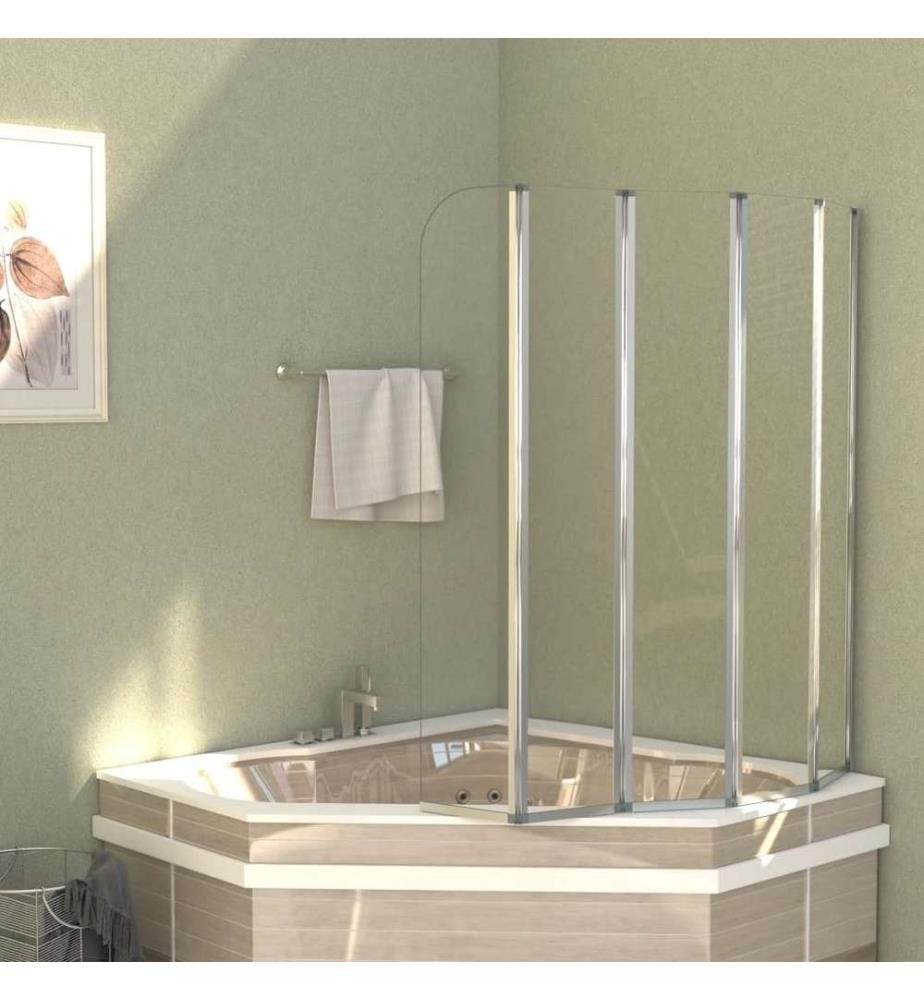 Duschabtrennung 120x140 cm Hartglas Transparent