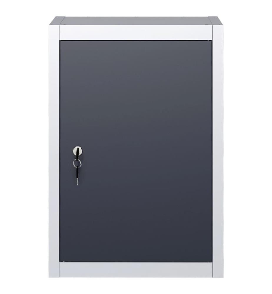 Armoire à outils murale Style Industriel Métal Gris et noir