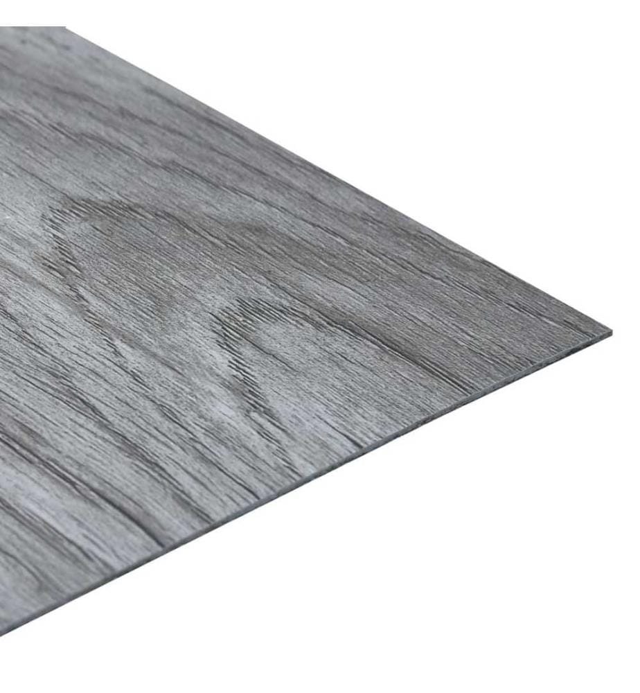 Laminat Dielen Selbstklebend 5,11 m² PVC Hellgrau