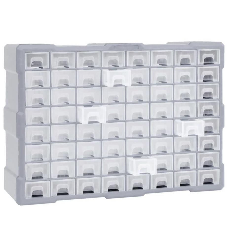 Multi-Schubladen-Organizer mit 64 Schubladen 52x16x37,5 cm