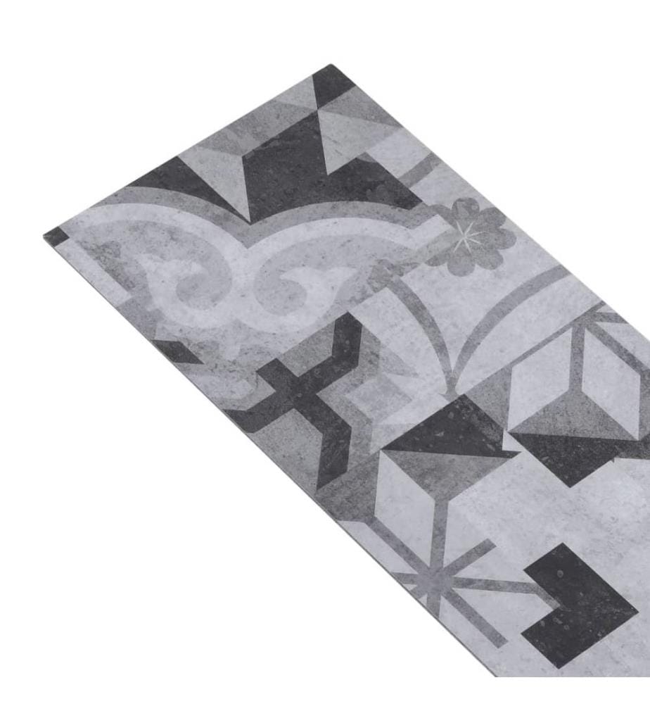 PVC-Laminat-Dielen 5,02 m² 2 mm Selbstklebend Grau Muster
