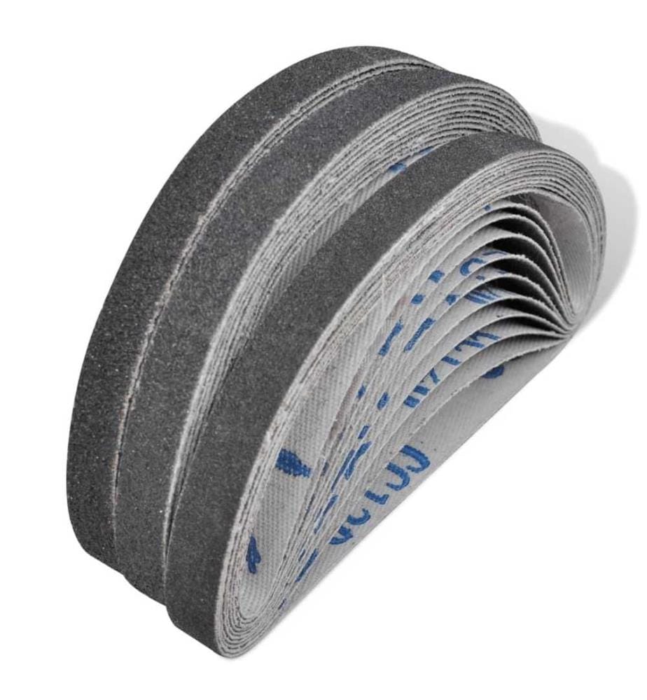 Lot de 30 courroies abrasives pour ponceuse à bande pneumatique