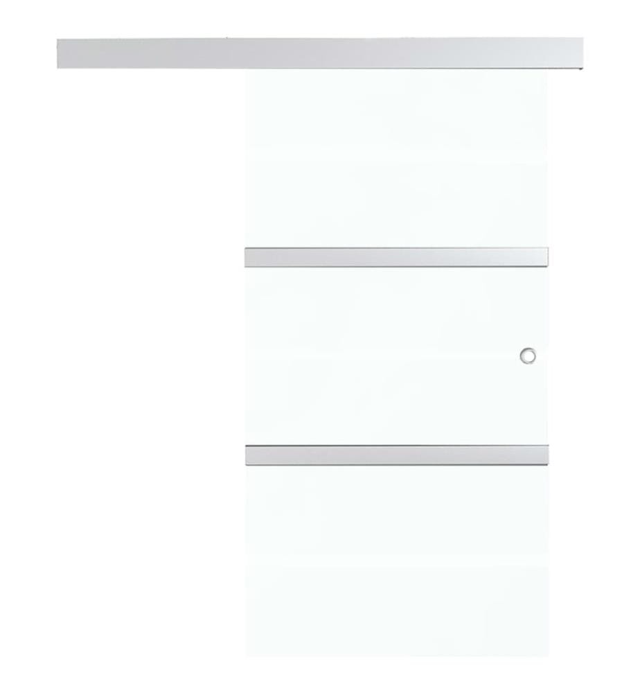 Schiebetür mit Softclose ESG-Glas und Aluminium 90x205 cm