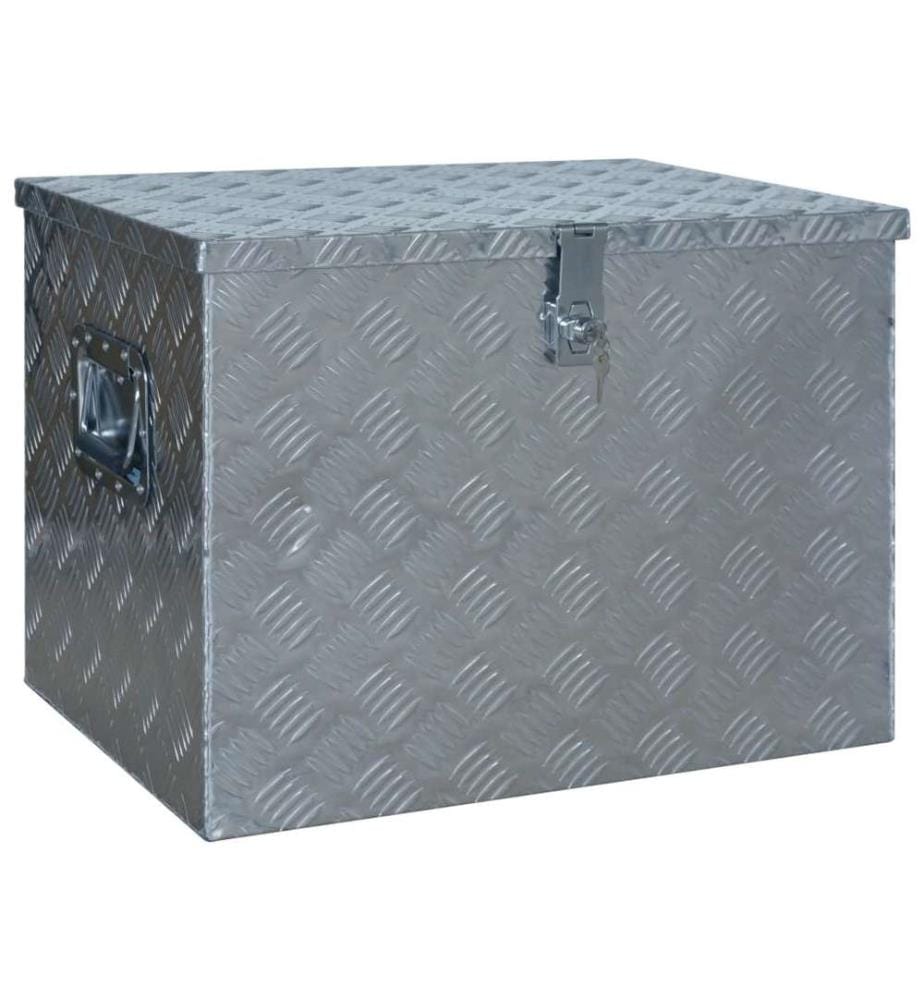Aluminiumkiste 610 x 430 x 455 mm Silbern