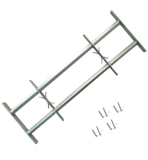 Fenstergitter Verstellbar mit 2 Querstäben 500-650 mm