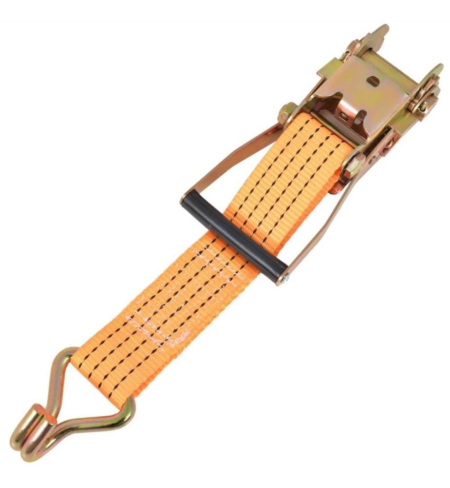 Ratschen-Spanngurte 10 Stk. 2 Tonnen 8m×50mm Orange