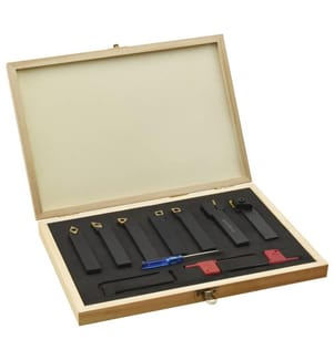 Jeu d'outils de tournage indexables 12 pcs 16x16 mm 100 mm