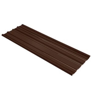 Dachpaneele 12 Stk. Verzinkter Stahl Braun