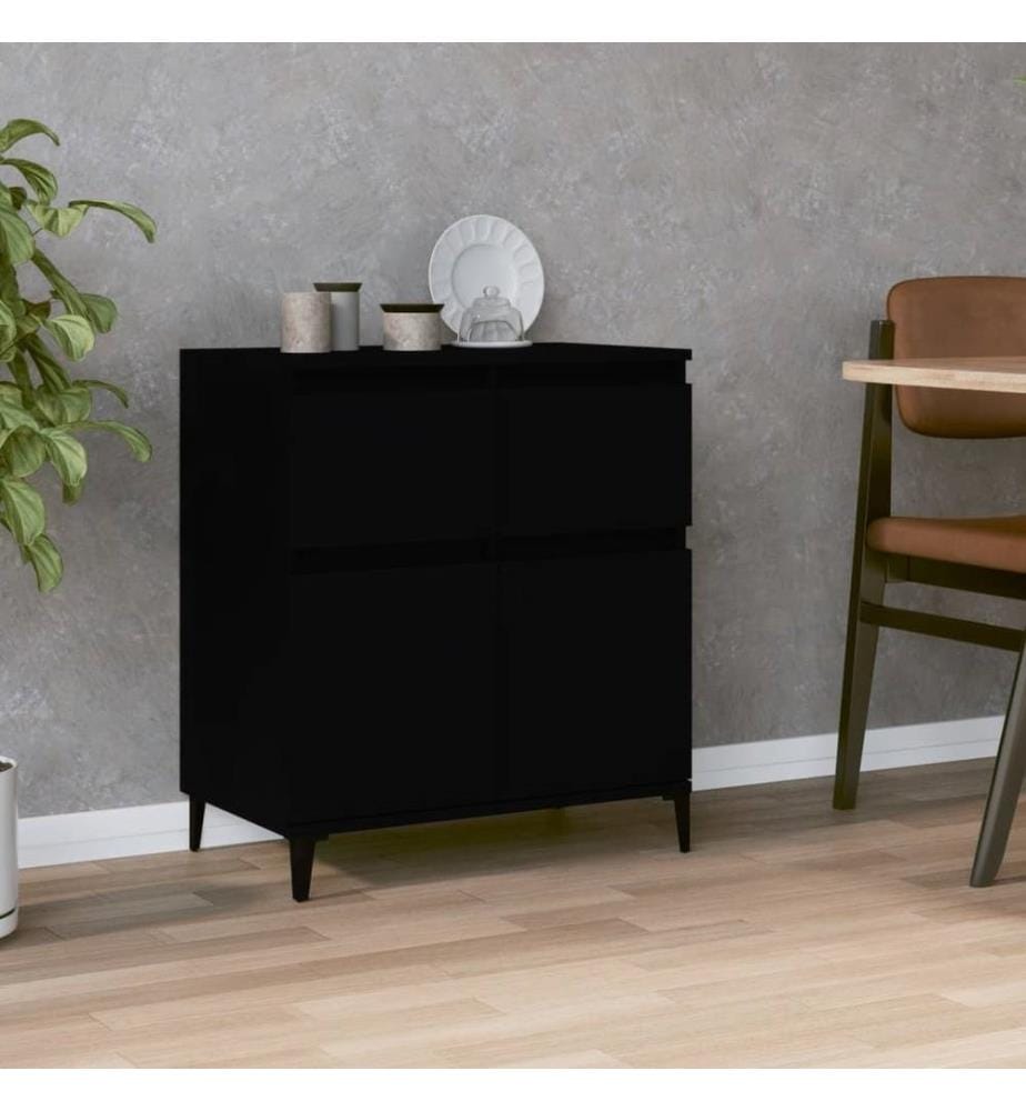 Sideboard Schwarz 60x35x70 cm Holzwerkstoff
