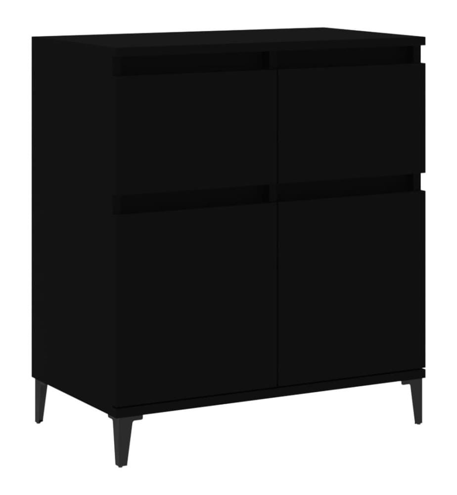 Sideboard Schwarz 60x35x70 cm Holzwerkstoff