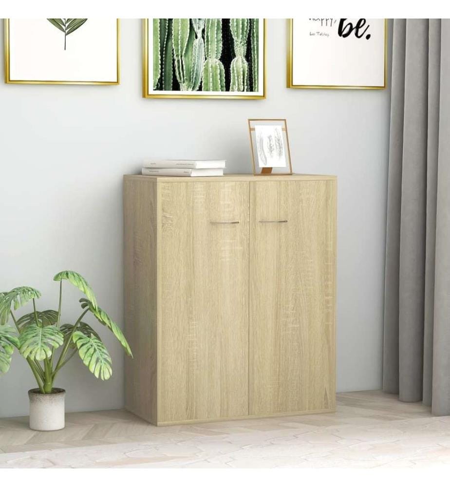 Sideboard Sonoma-Eiche 60x30x75 cm Holzwerkstoff