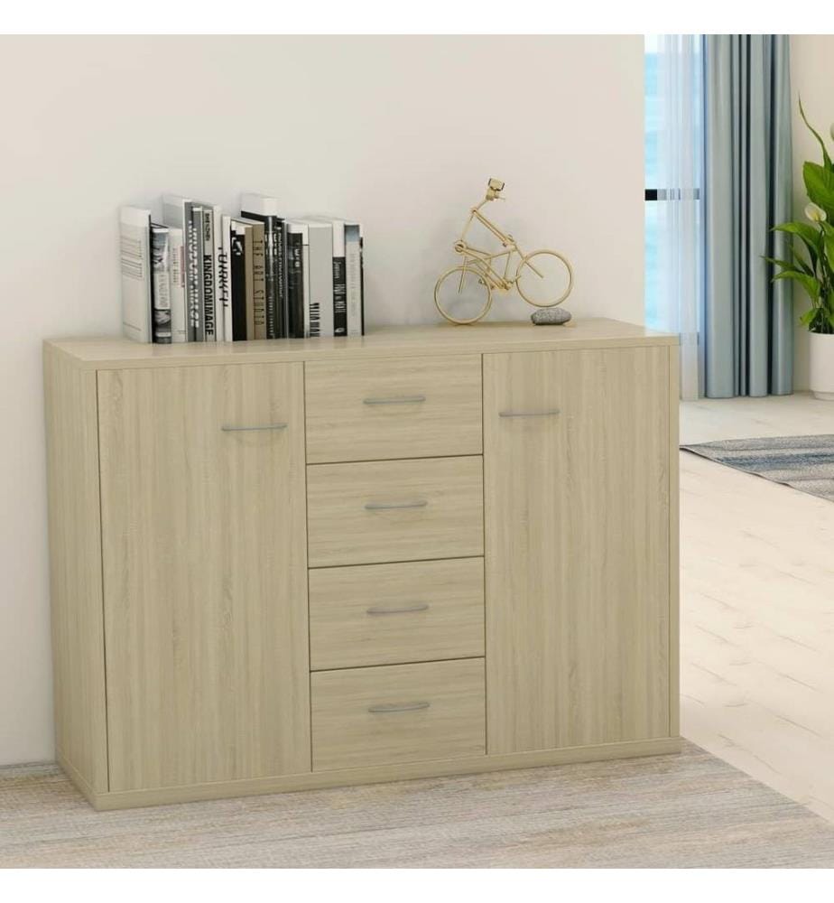 Sideboard Sonoma-Eiche 88x30x65 cm Holzwerkstoff