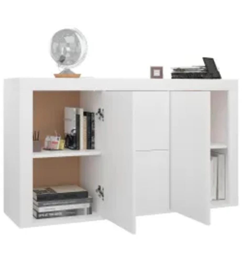 Buffet Blanc 120x36x69 cm Aggloméré