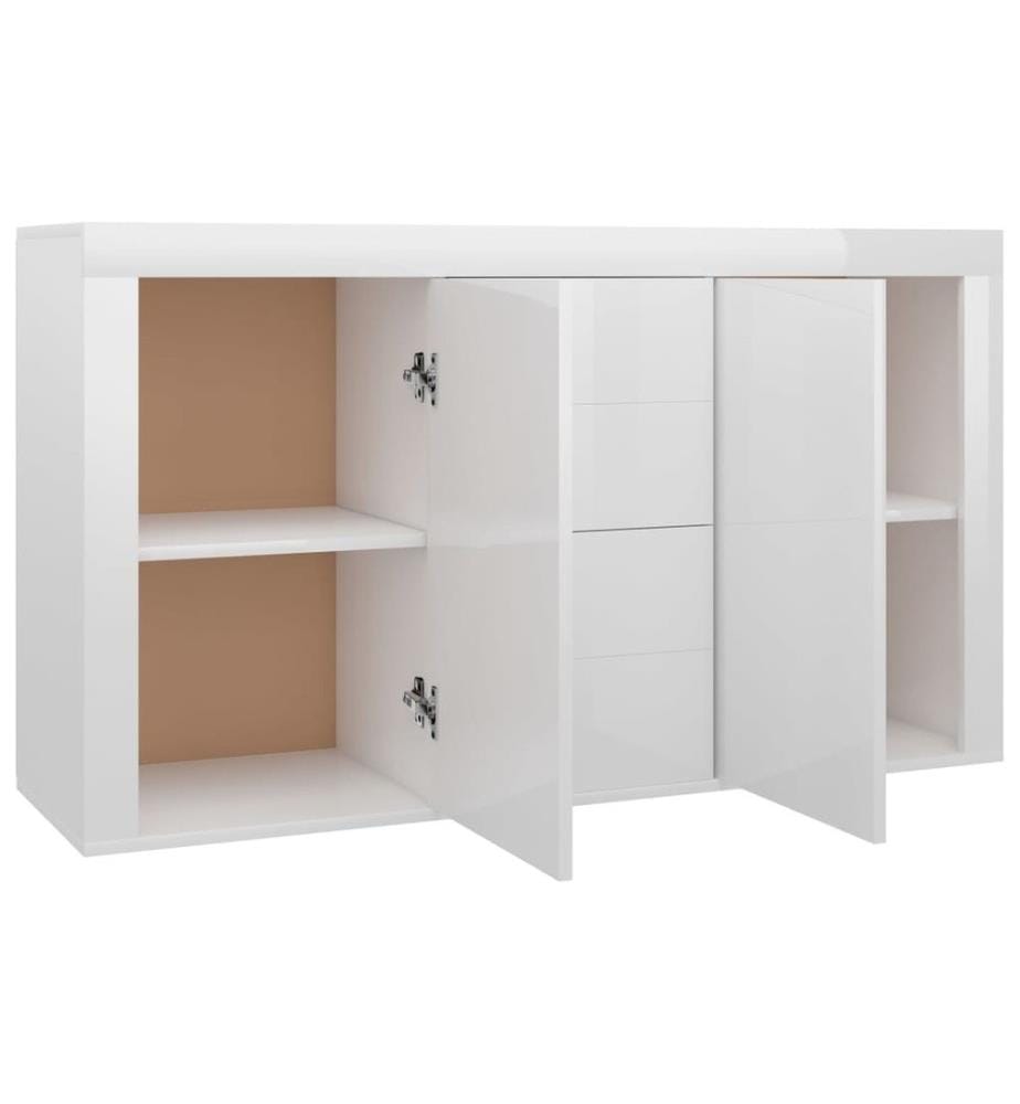 Sideboard Hochglanz-Weiss 120x36x69 cm Holzwerkstoff