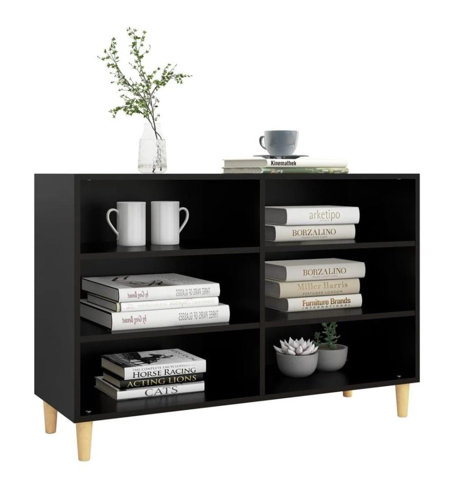 Sideboard Schwarz 103,5x35x70 cm Holzwerkstoff