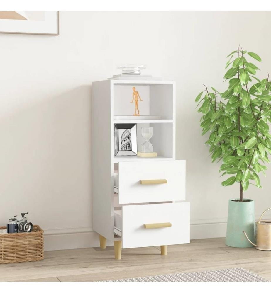 Sideboard Weiss 34,5x34x90 cm Holzwerkstoff