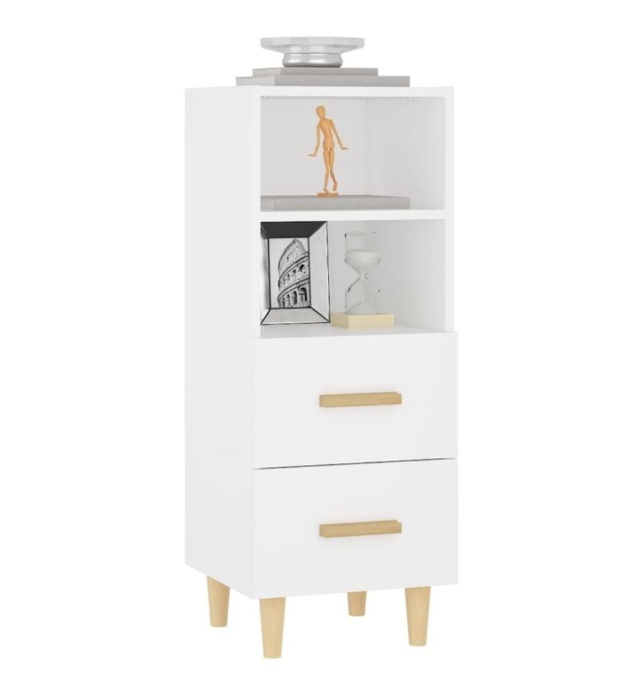 Sideboard Weiss 34,5x34x90 cm Holzwerkstoff
