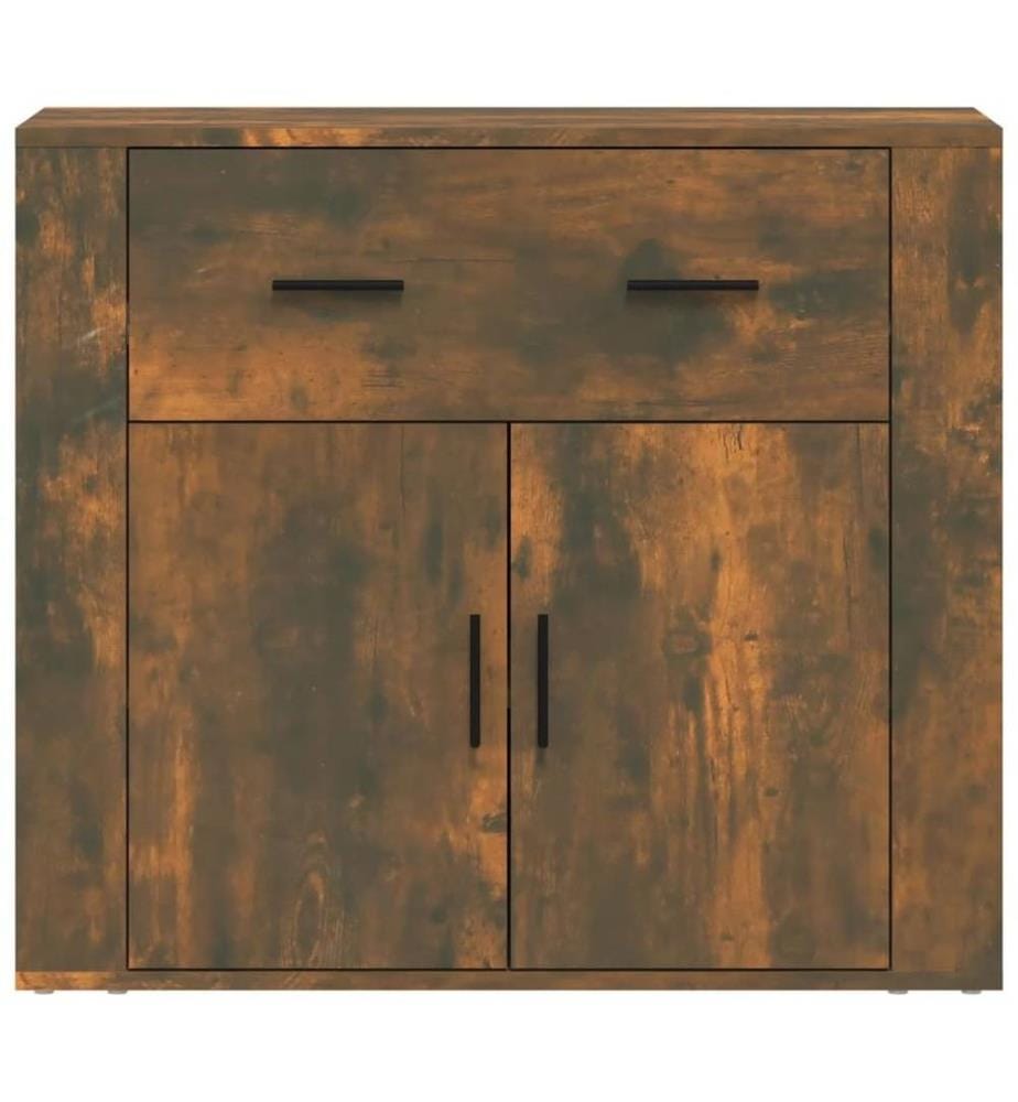 Sideboard Räuchereiche 80x33x70 cm Holzwerkstoff