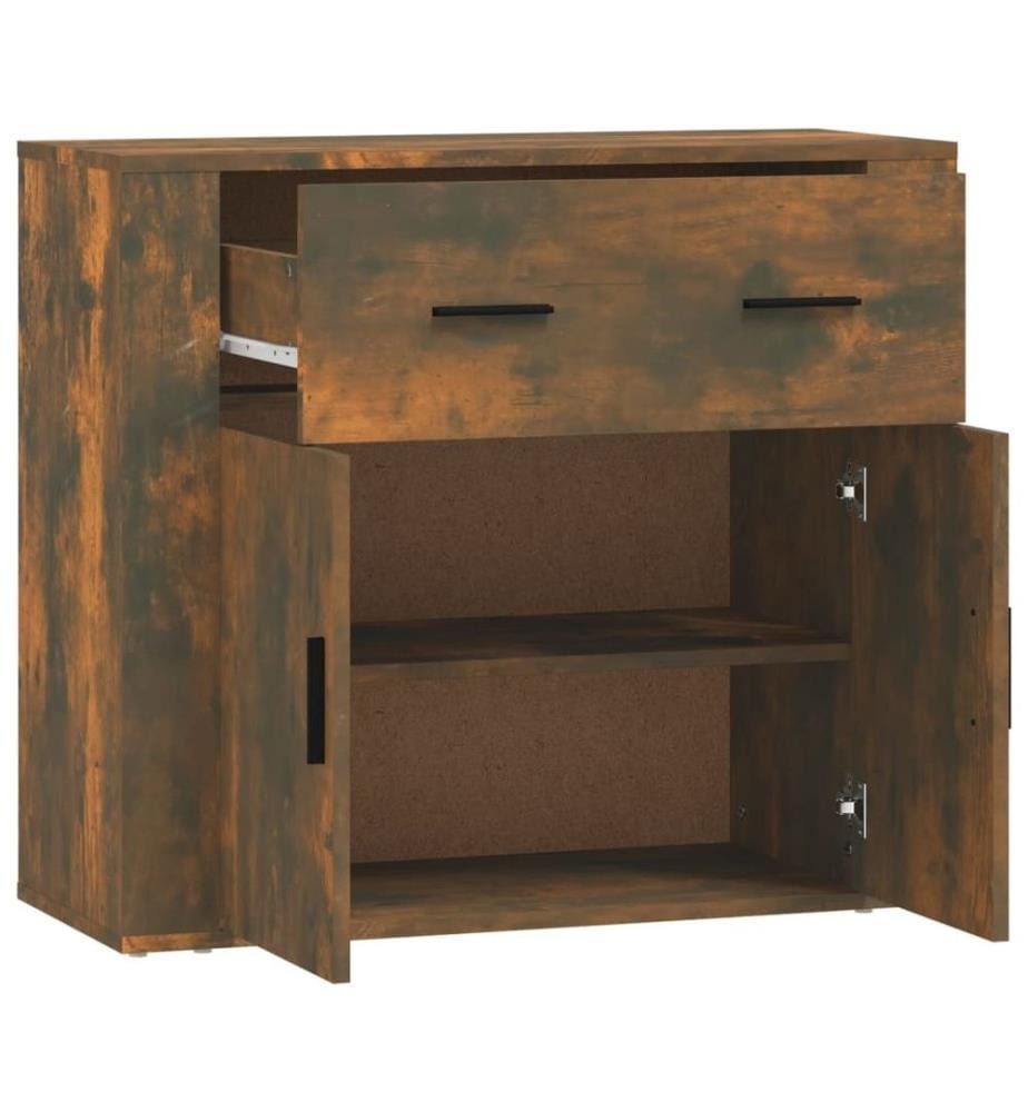 Sideboard Räuchereiche 80x33x70 cm Holzwerkstoff