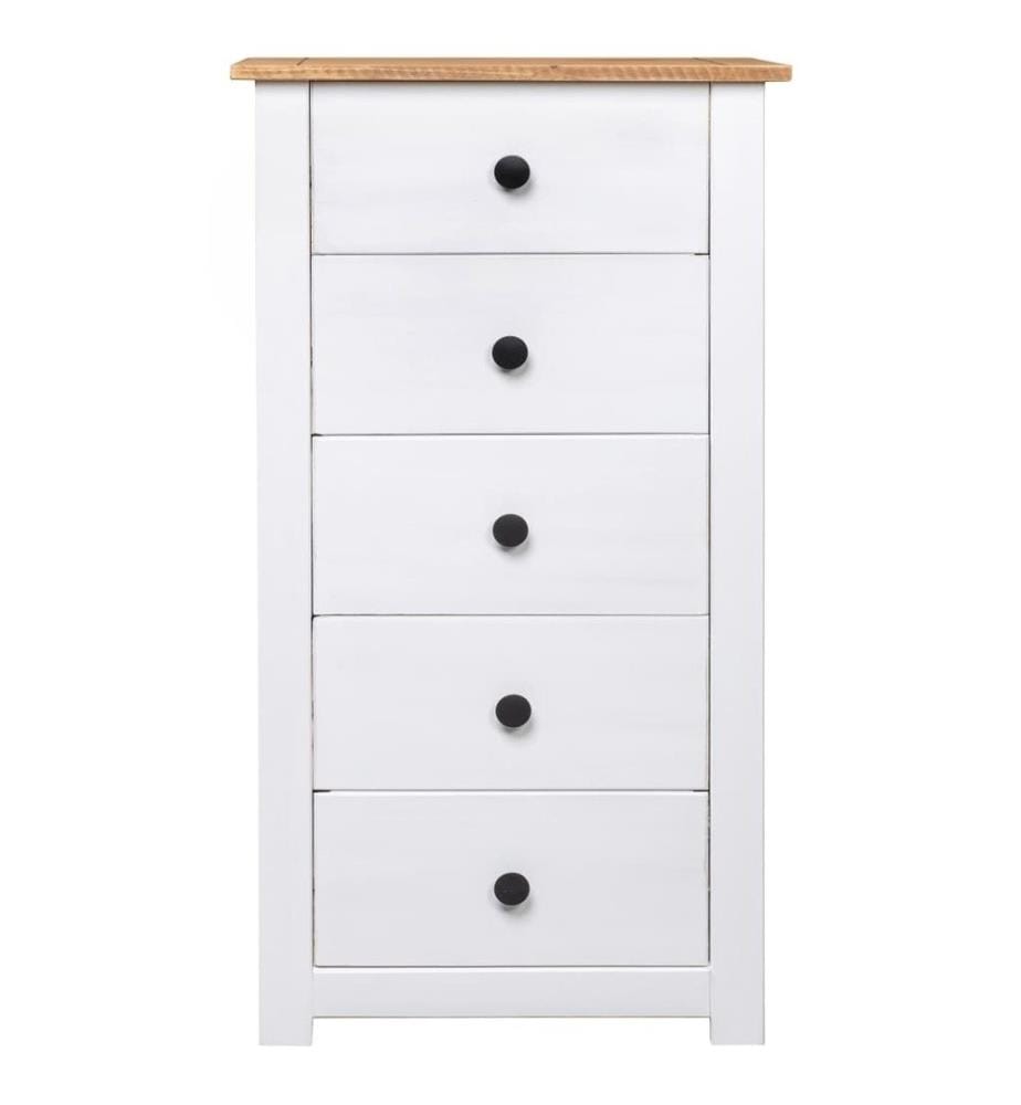 Sideboard Weiss 46x40x89 cm Kiefernholz Panama