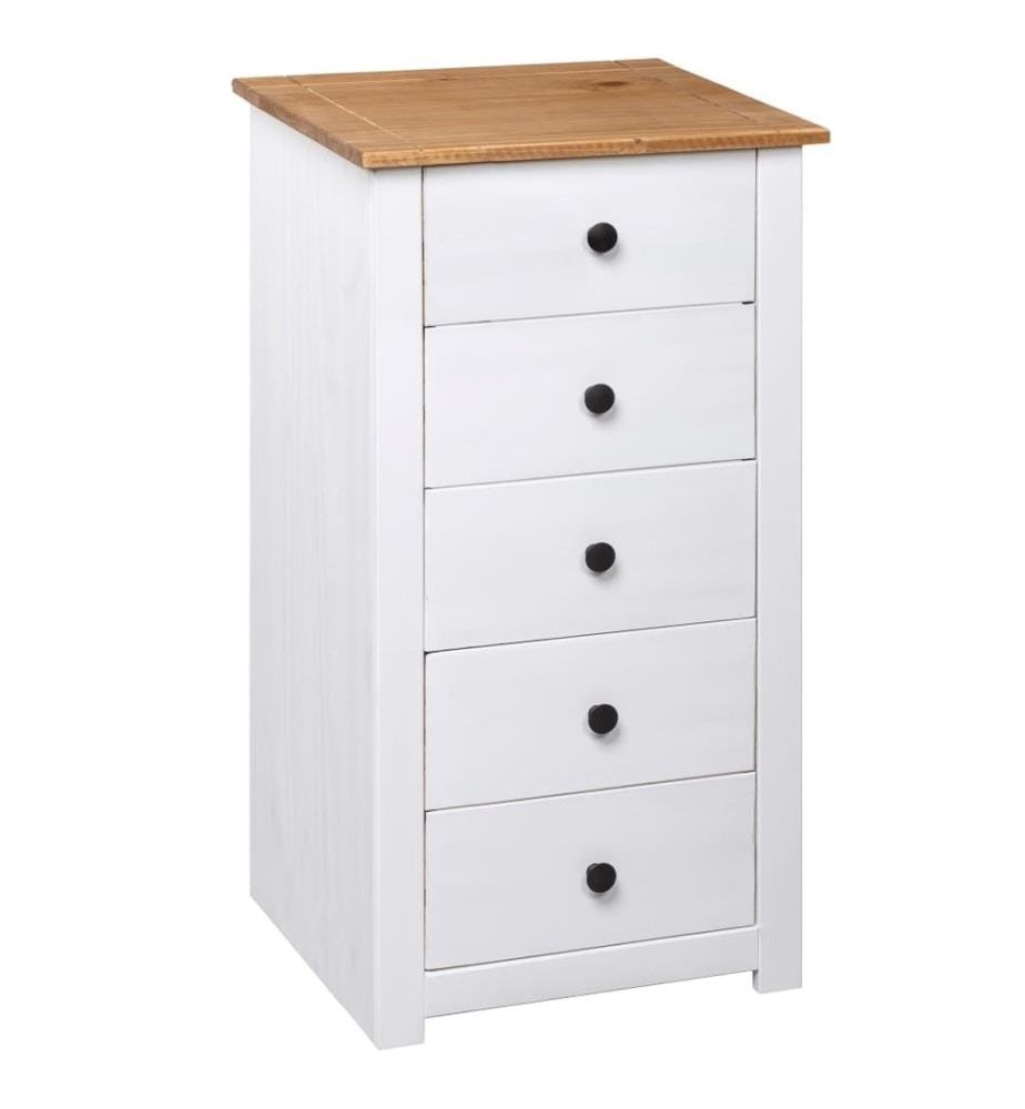 Sideboard Weiss 46x40x89 cm Kiefernholz Panama