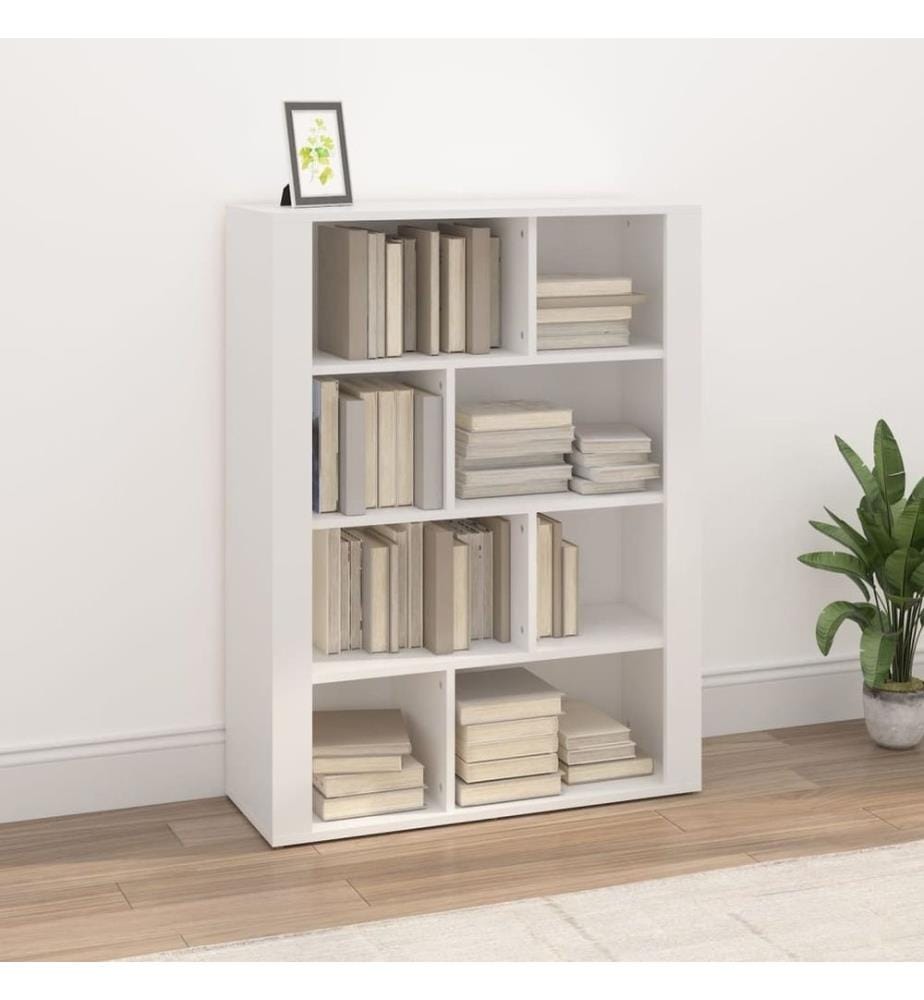 Sideboard Weiss 80x30x106 cm Holzwerkstoff