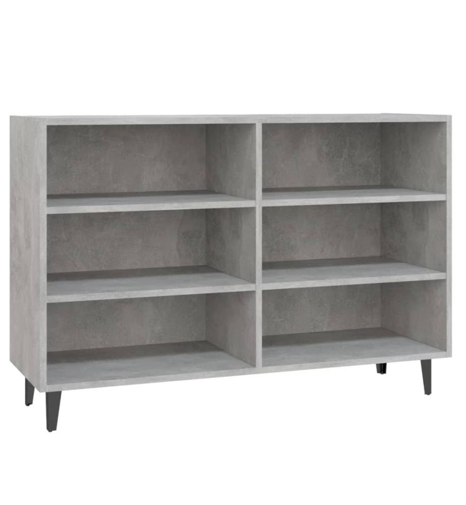 Sideboard Betongrau 103,5x35x70 cm Holzwerkstoff