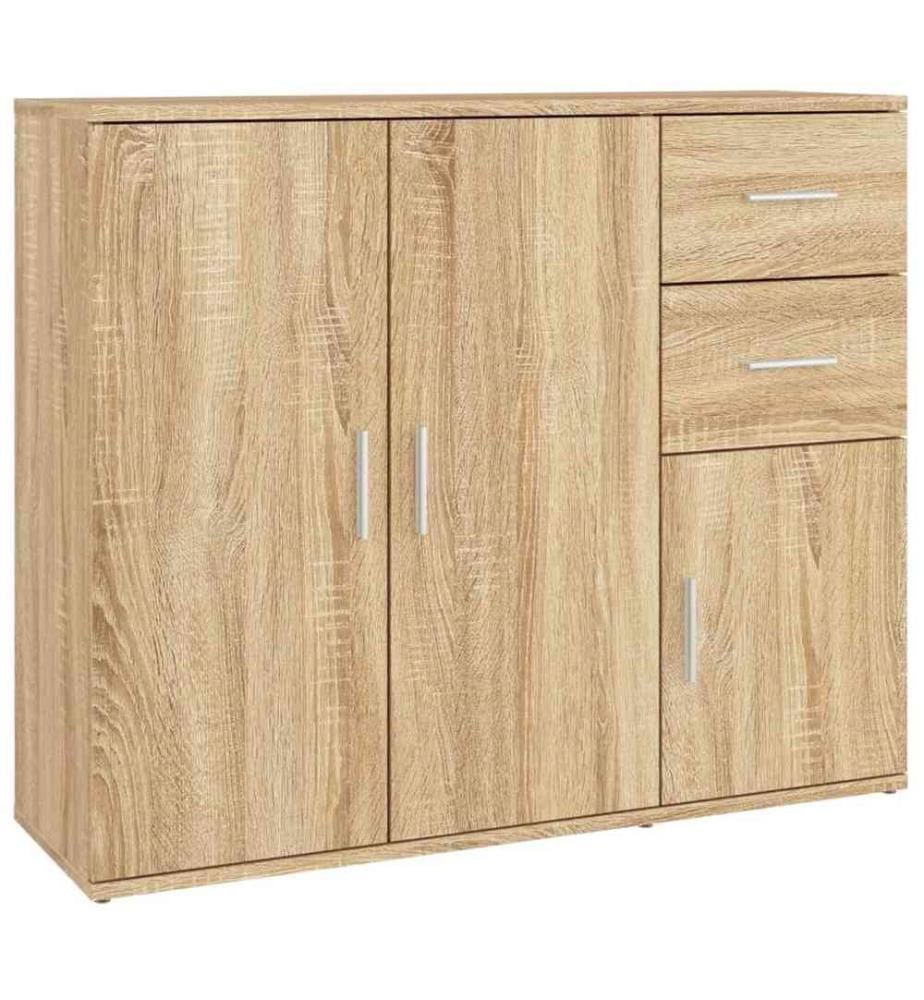 Sideboard Sonoma-Eiche 91x29,5x75 cm Holzwerkstoff