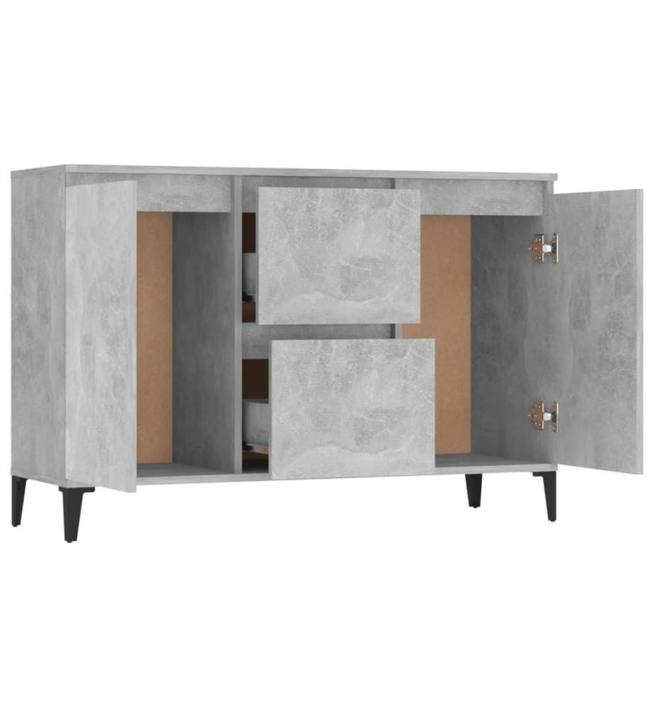 Sideboard Betongrau 104x35x70 cm Holzwerkstoff