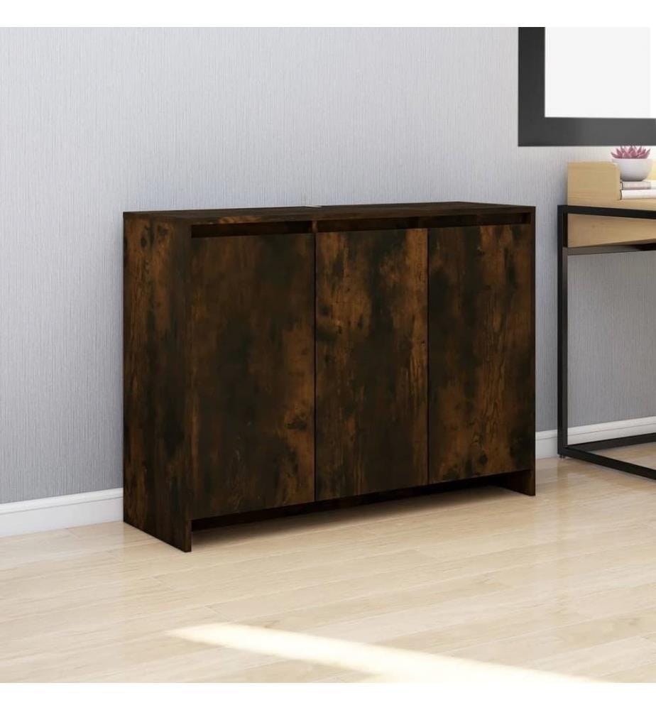 Sideboard Räuchereiche 102x33x75 cm Holzwerkstoff