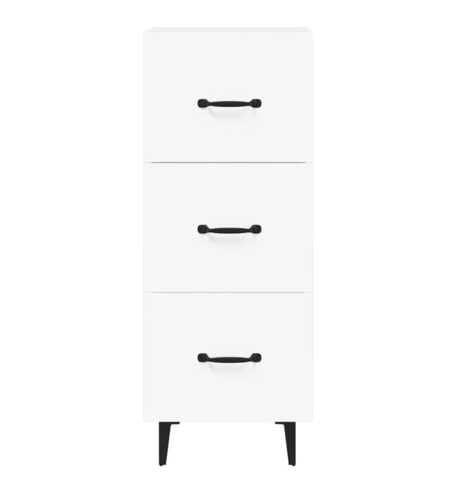 Buffet blanc 34,5x34x90 cm bois d'ingénierie
