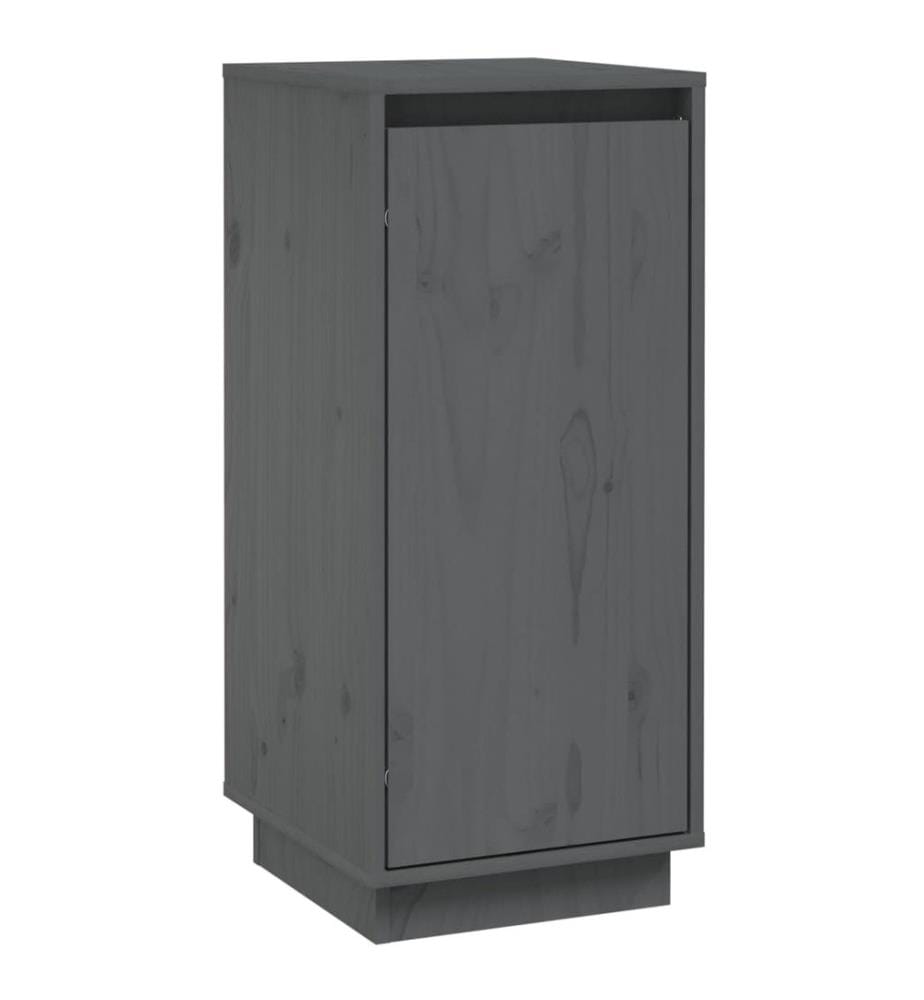 Sideboards 2 Stk. Grau 31,5x34x75 cm Massivholz Kiefer