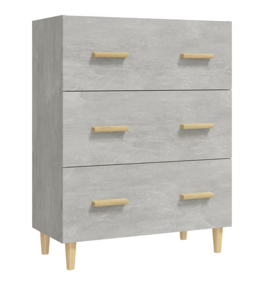 Sideboard Betongrau 70x34x90 cm Holzwerkstoff