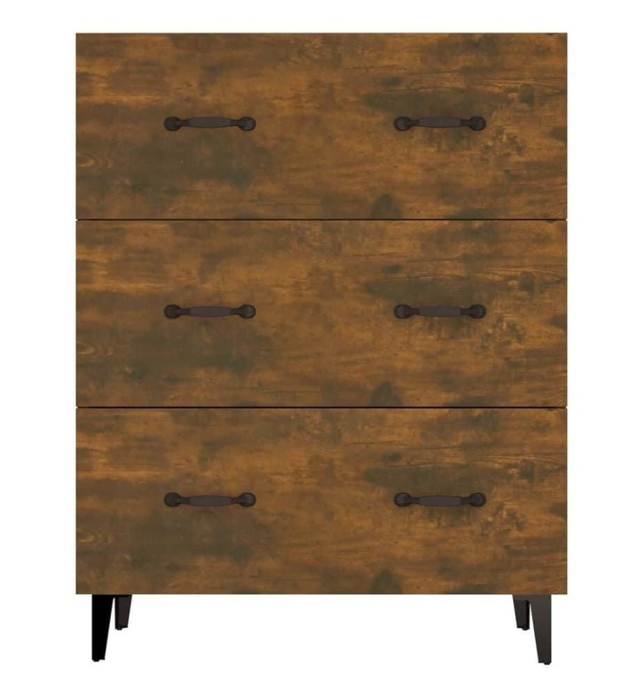 Sideboard Räuchereiche 69,5x34x90 cm Holzwerkstoff