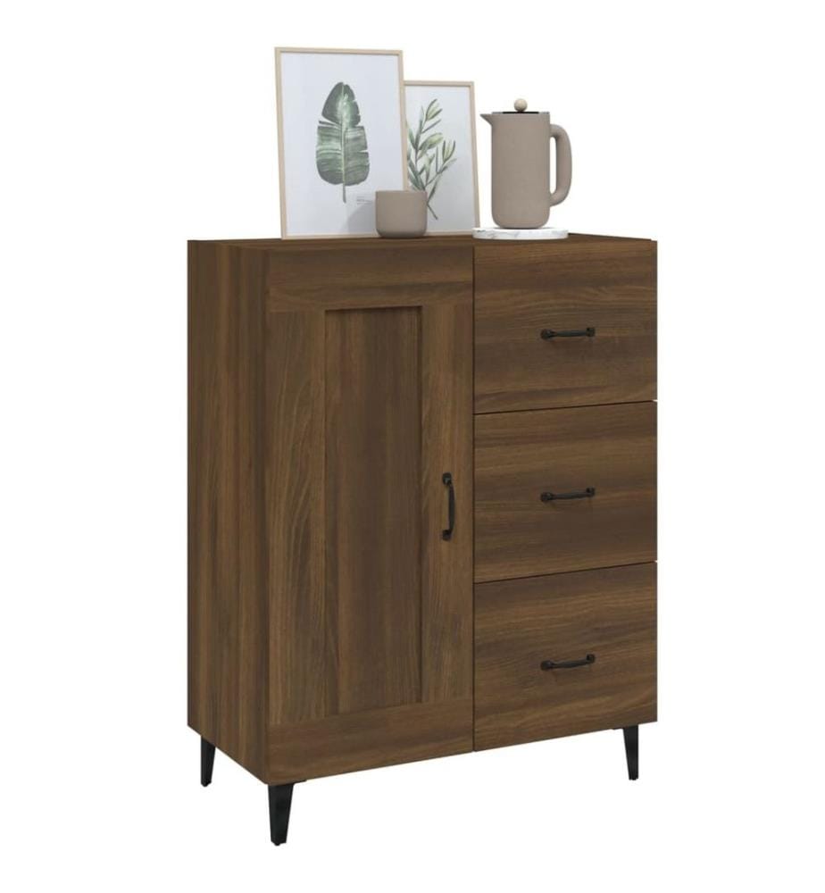 Sideboard Braun Eichen-Optik 69,5x34x90 cm Holzwerkstoff