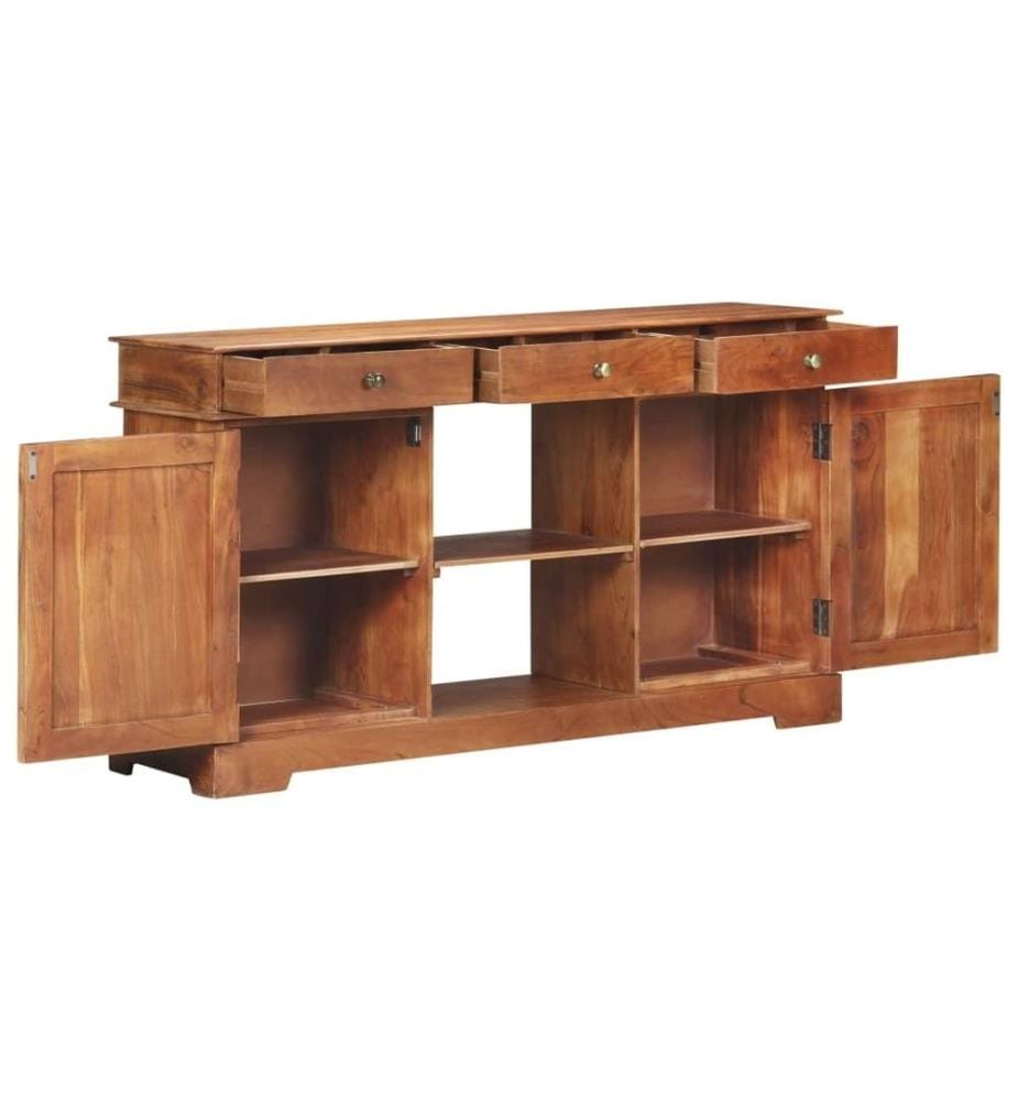 Sideboard 135x35x75 cm Akazienholz Massiv