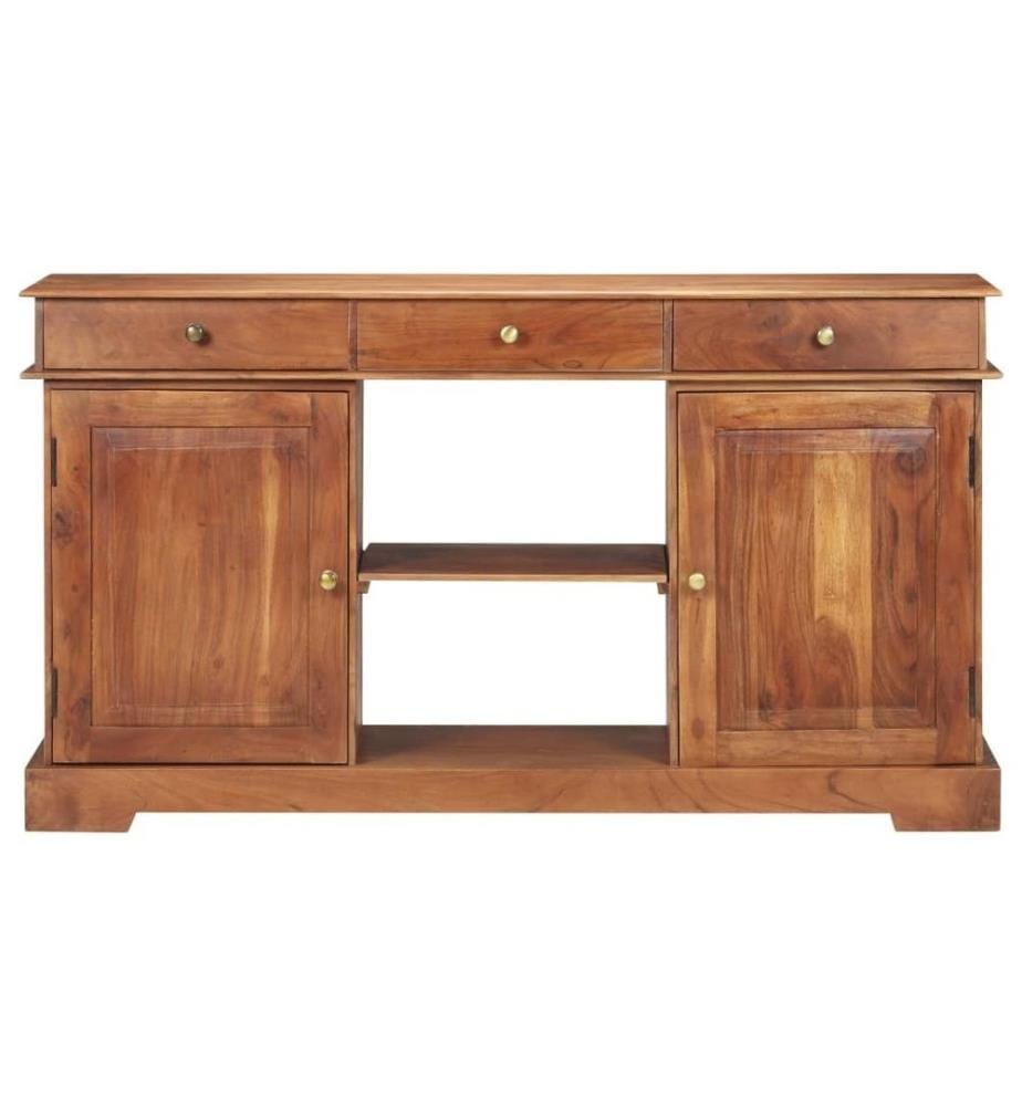 Sideboard 135x35x75 cm Akazienholz Massiv