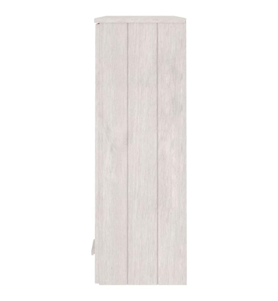 Dessus de buffet HAMAR Blanc 85x35x100 cm Bois de pin massif