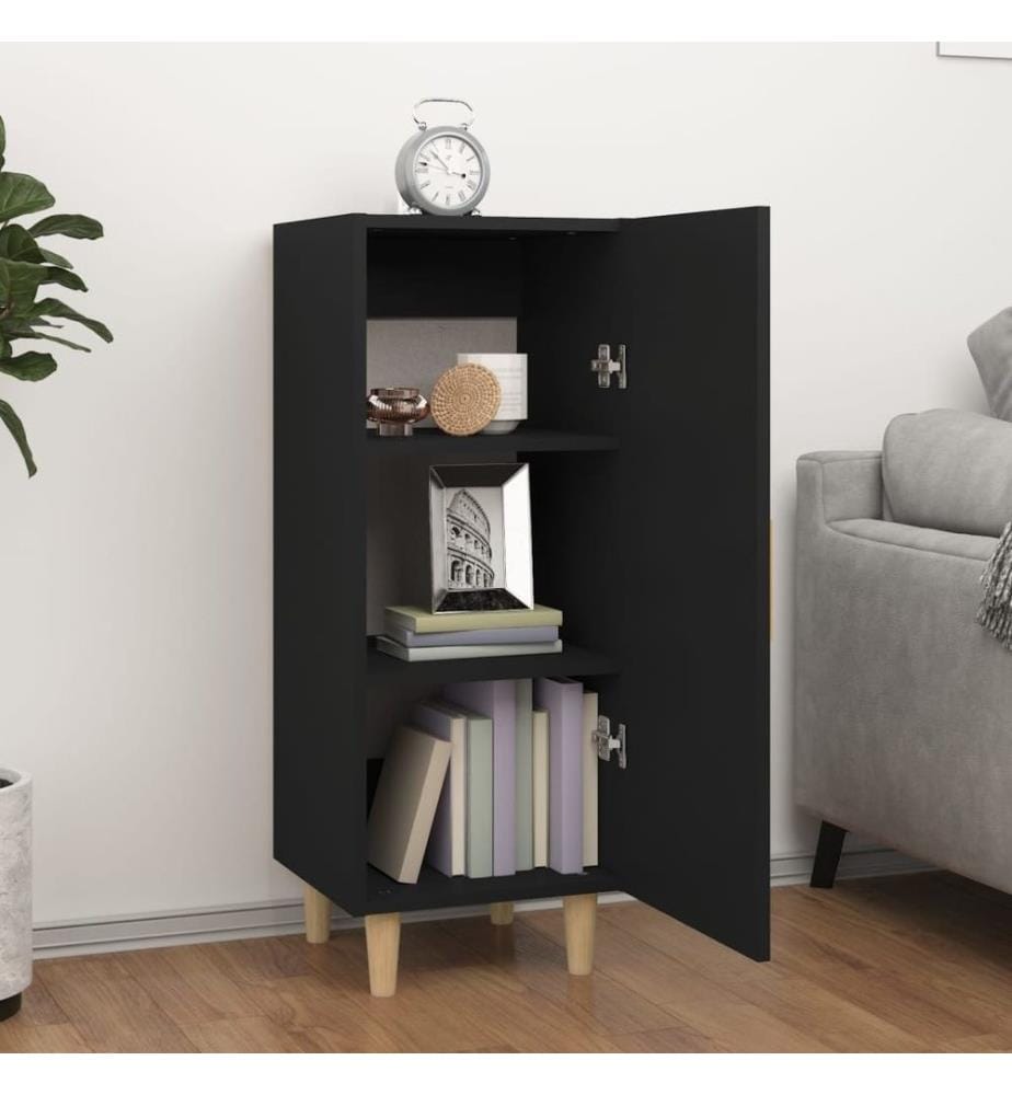 Sideboard Schwarz 34,5x34x90 cm Holzwerkstoff