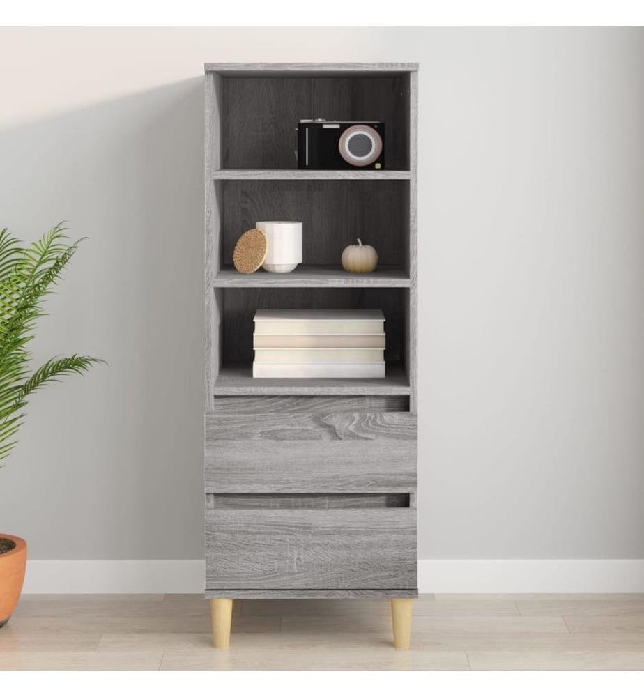 Buffet haut Sonoma gris 40x36x110 cm Bois d'ingénierie