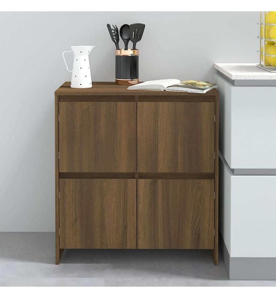 Sideboard Braun Eichen-Optik 70x41x75 cm Holzwerkstoff