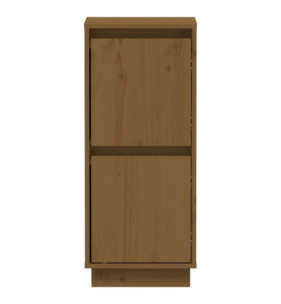 Sideboards 2 Stk. Honigbraun 31,5x34x75 cm Massivholz Kiefer
