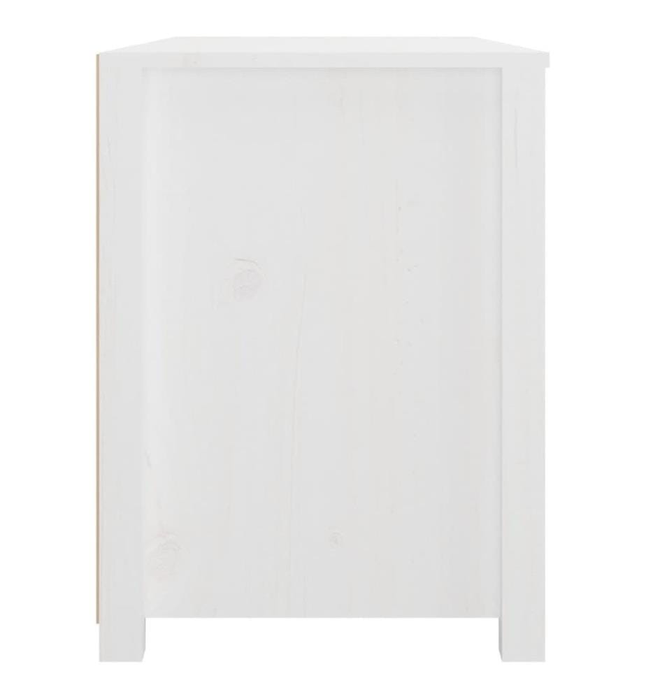 Armoire latérale Blanc 100x40x54 cm Bois de pin massif