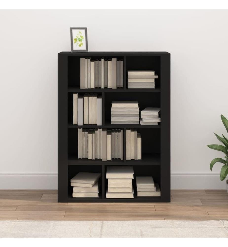 Sideboard Schwarz 80x30x106 cm Holzwerkstoff