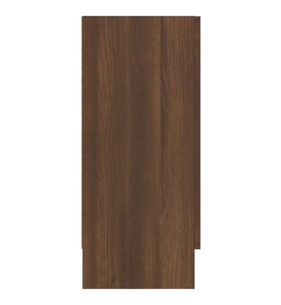 Armoire à vitrine Chêne marron 120x30,5x70 cm Bois d'ingénierie