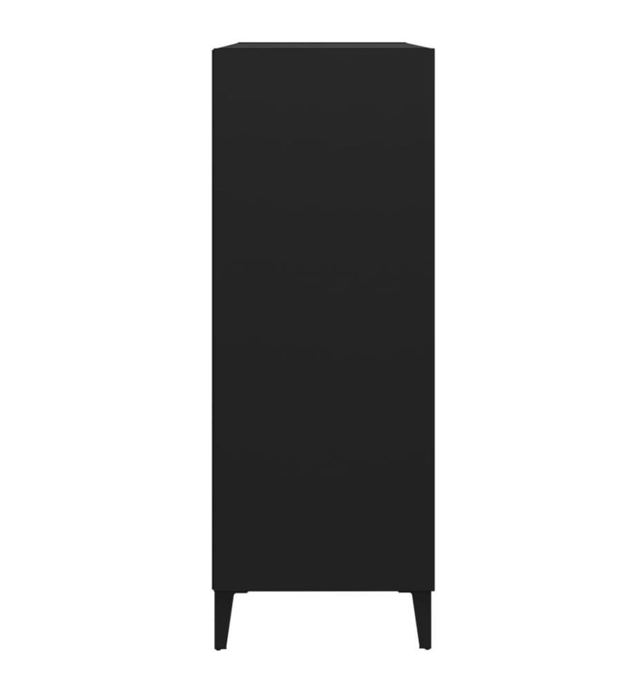 Buffet Noir 69,5x32,5x90 cm Bois d'ingénierie