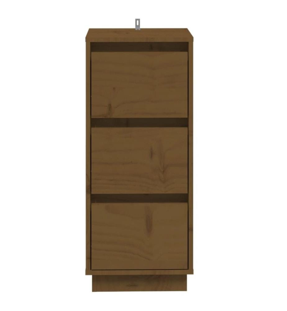 Sideboards 2 Stk. Honigbraun 32x34x75 cm Massivholz Kiefer
