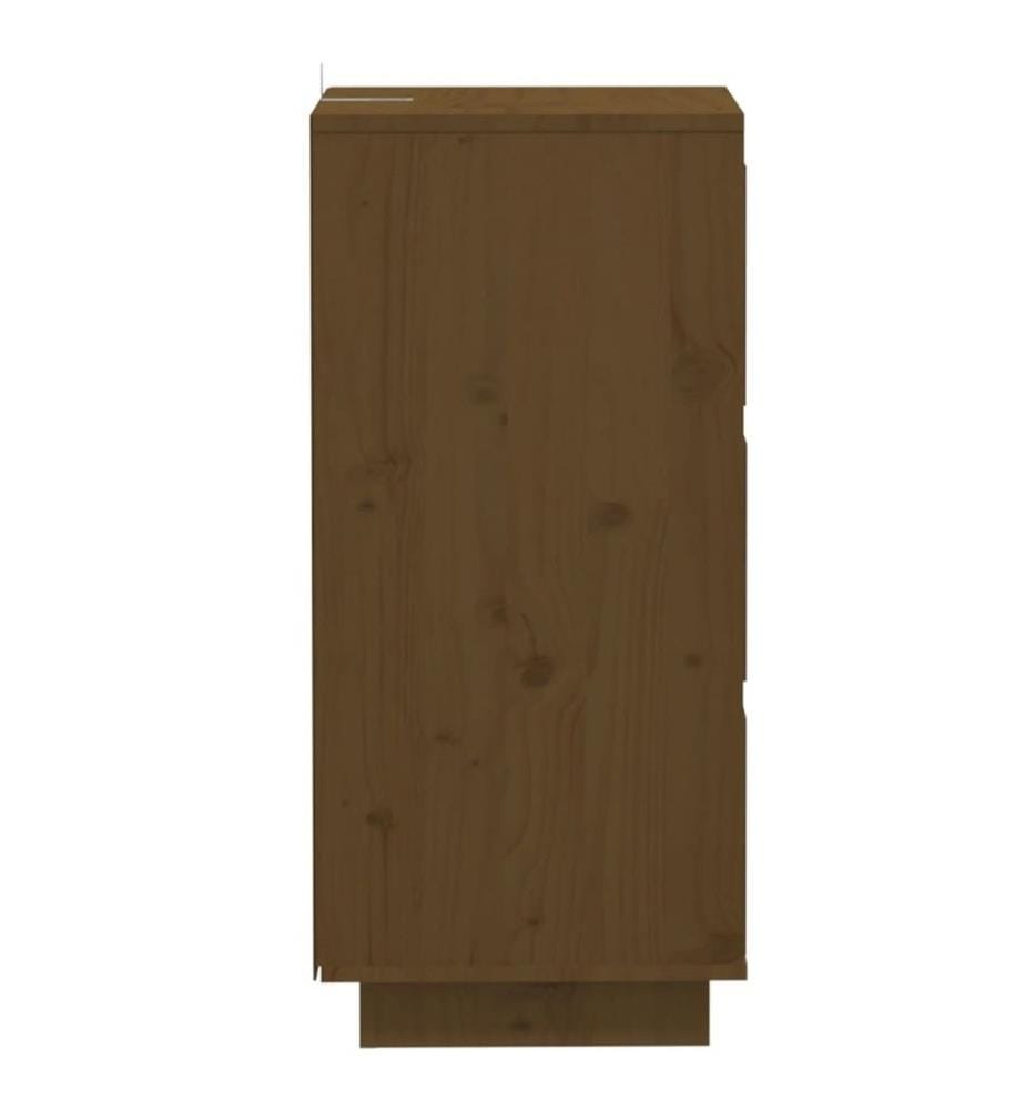 Sideboards 2 Stk. Honigbraun 32x34x75 cm Massivholz Kiefer