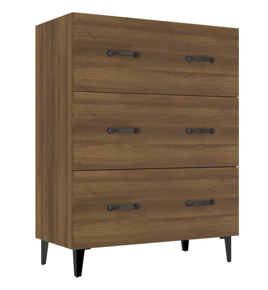 Sideboard Braun Eichen-Optik 69,5x34x90 cm Holzwerkstoff